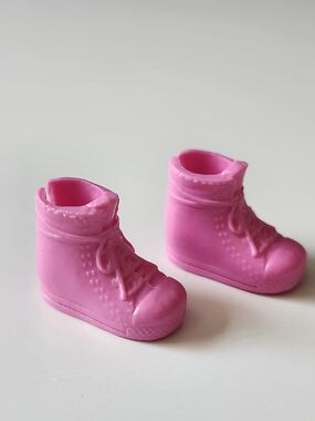 Barbie Sister Chelsea Doll Shoes - 2 Pink High Top Sneakers